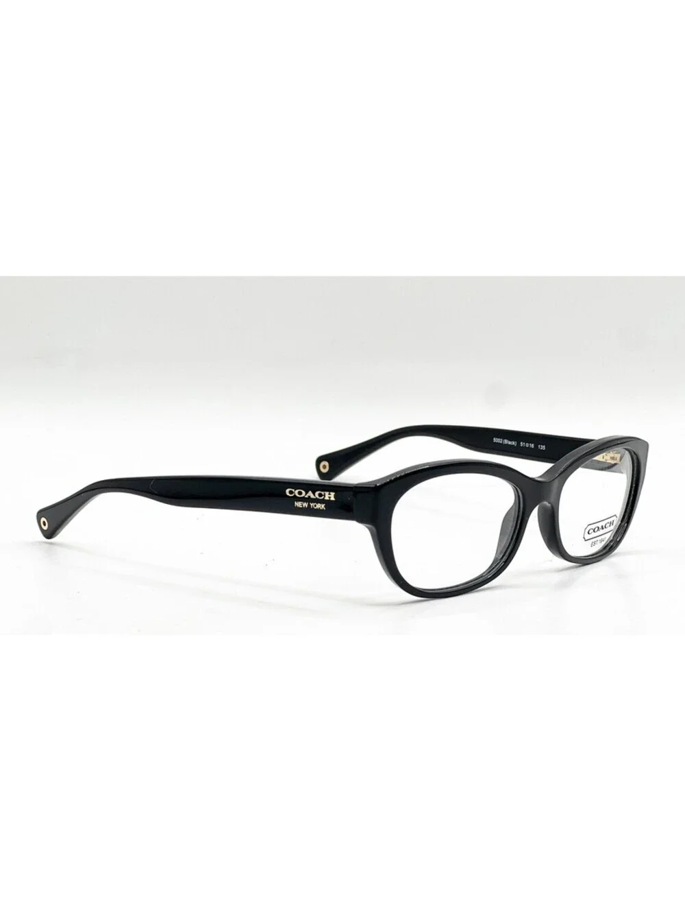 Coach HC 6041 5002 Black Full Rim Authentic Eyeglass Frames 51-16-135